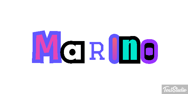 Marino Efecto de texto
