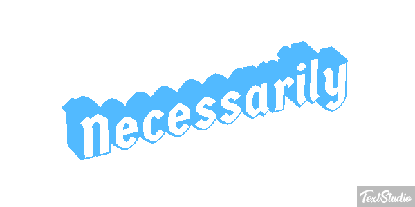 Necessarily Effetto testo
