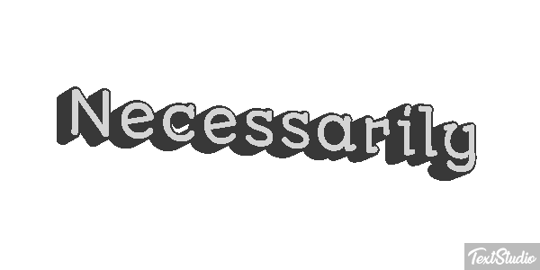 Necessarily Effetto testo