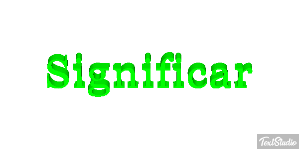 Significar Efecto de texto