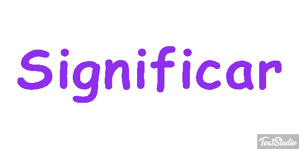 Significar Efecto de texto