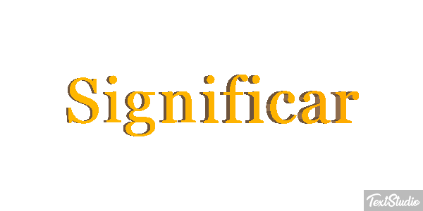 Significar Efecto de texto