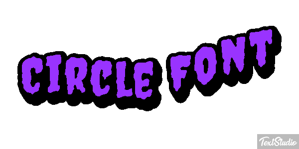 Circle Font Tekst effect