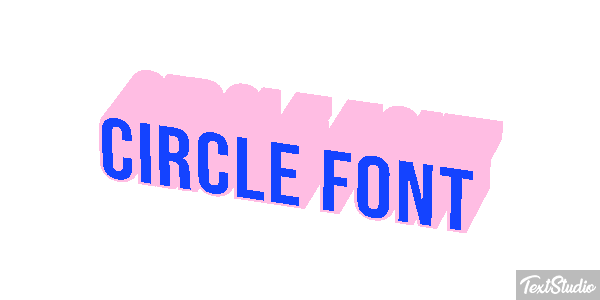 Circle Font Tekst effect