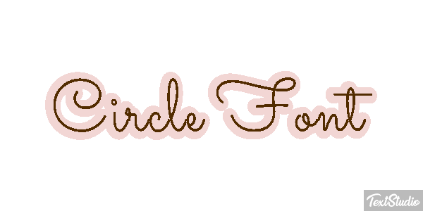 Circle Font Tekst effect