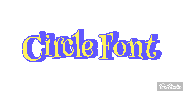 Circle Font Tekst effect