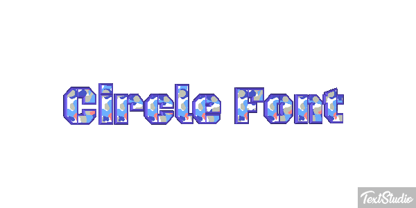 Circle Font Tekst effect
