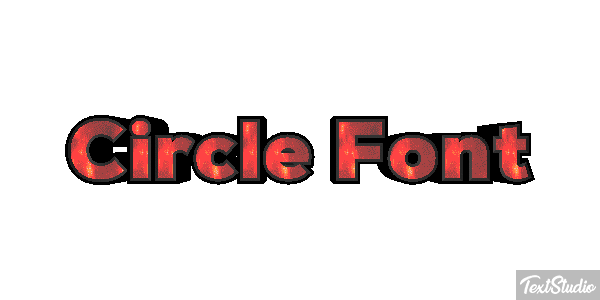 Circle Font Tekst effect