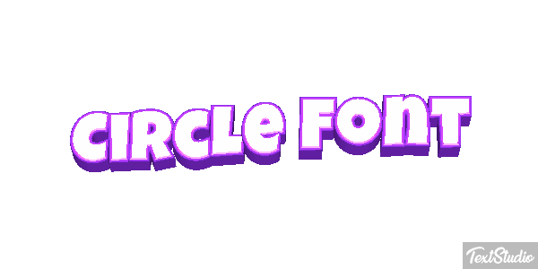 Circle Font Tekst effect