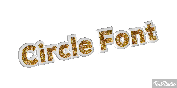 Circle Font Tekst effect