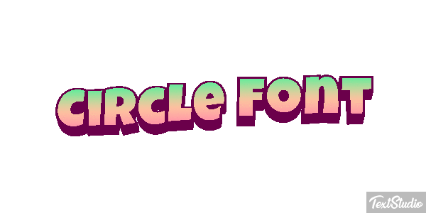 Circle Font Tekst effect