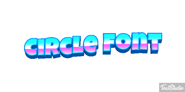 Circle Font Tekst effect