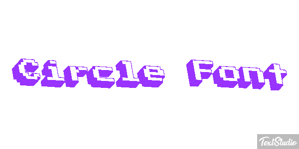 Circle Font Tekst effect