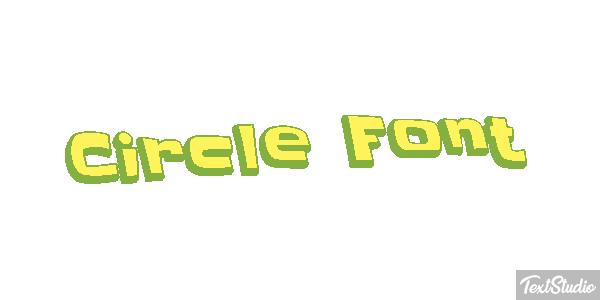 Circle Font Tekst effect