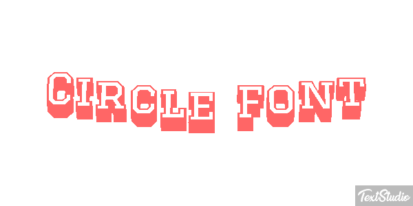 Circle Font Tekst effect