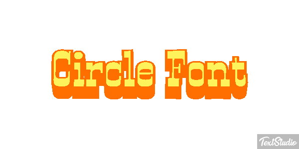 Circle Font Tekst effect