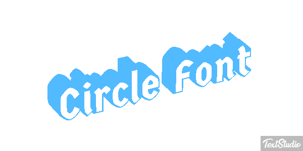 Circle Font Tekst effect