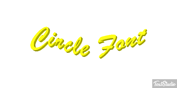 Circle Font Tekst effect