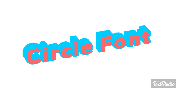 Circle Font Tekst effect