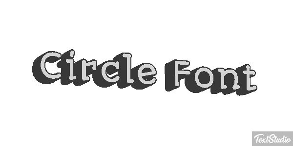 Circle Font Tekst effect