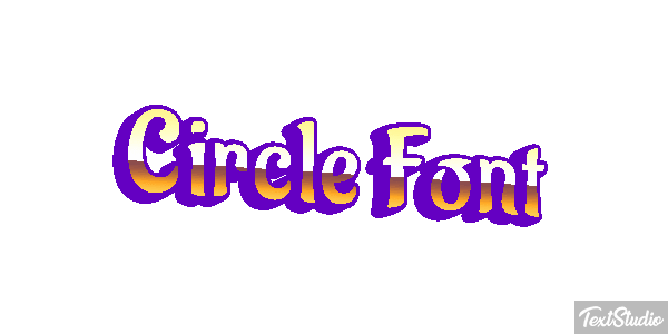 Circle Font Tekst effect