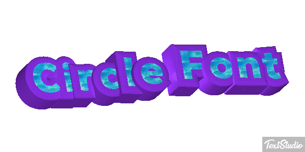 Circle Font Tekst effect