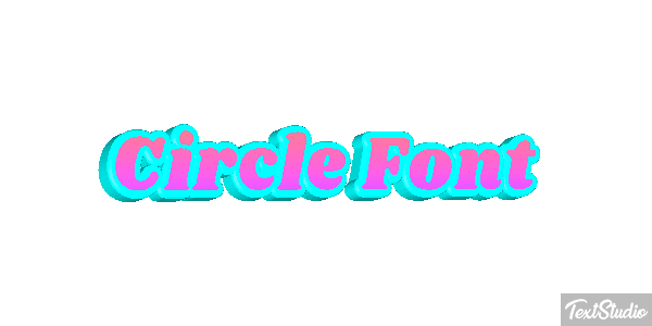 Circle Font Tekst effect