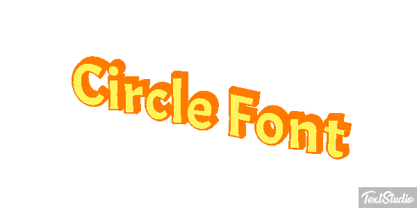 Circle Font Tekst effect