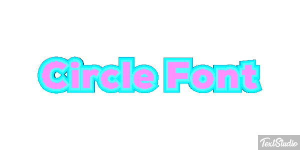 Circle Font Tekst effect