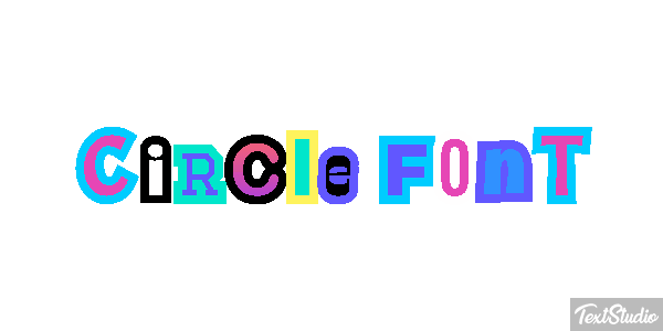 Circle Font Tekst effect