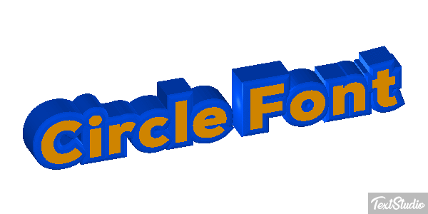 Circle Font Tekst effect
