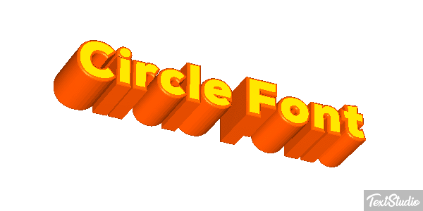Circle Font Tekst effect