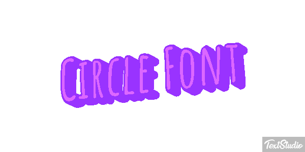 Circle Font Tekst effect