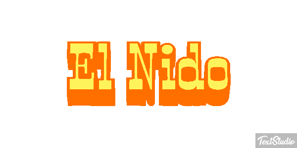 El Nido Efekt tekstowy