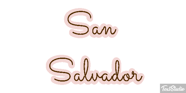 San Salvador Texteffekt