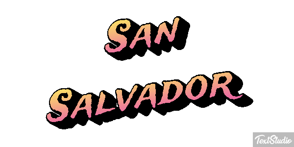 San Salvador Texteffekt