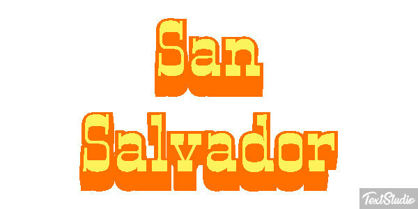 San Salvador Texteffekt