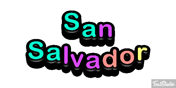San Salvador Texteffekt