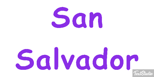 San Salvador Texteffekt