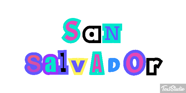 San Salvador Texteffekt