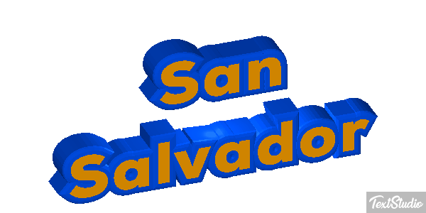 San Salvador Texteffekt