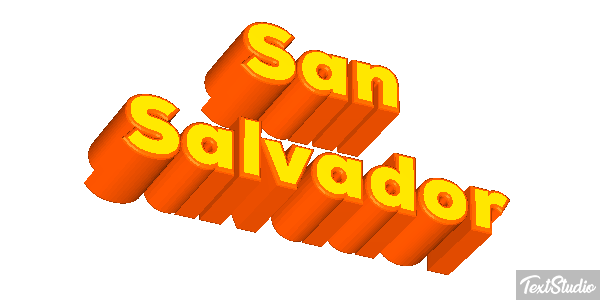 San Salvador Texteffekt