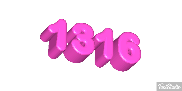 1316 Tekst effect