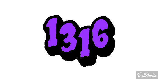1316 Tekst effect