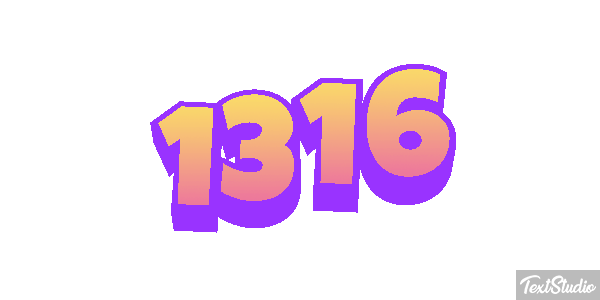 1316 Tekst effect