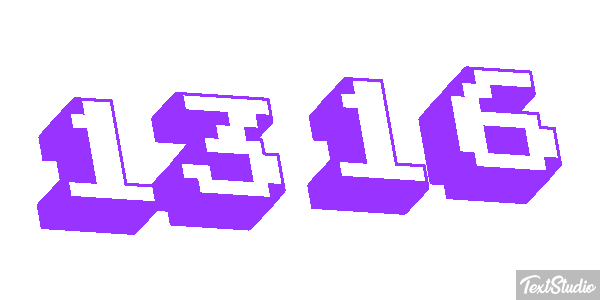 1316 Tekst effect