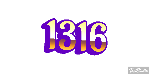 1316 Tekst effect