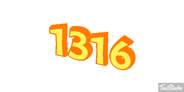 1316 Tekst effect