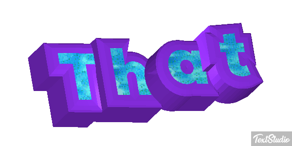 That Text effect