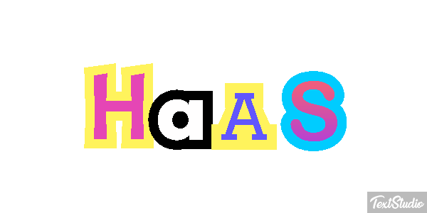 Haas Tekst effect